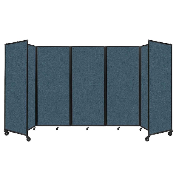 Room Divider 360 Folding Portable Partition 14' x 6'10" Caribbean Fabric